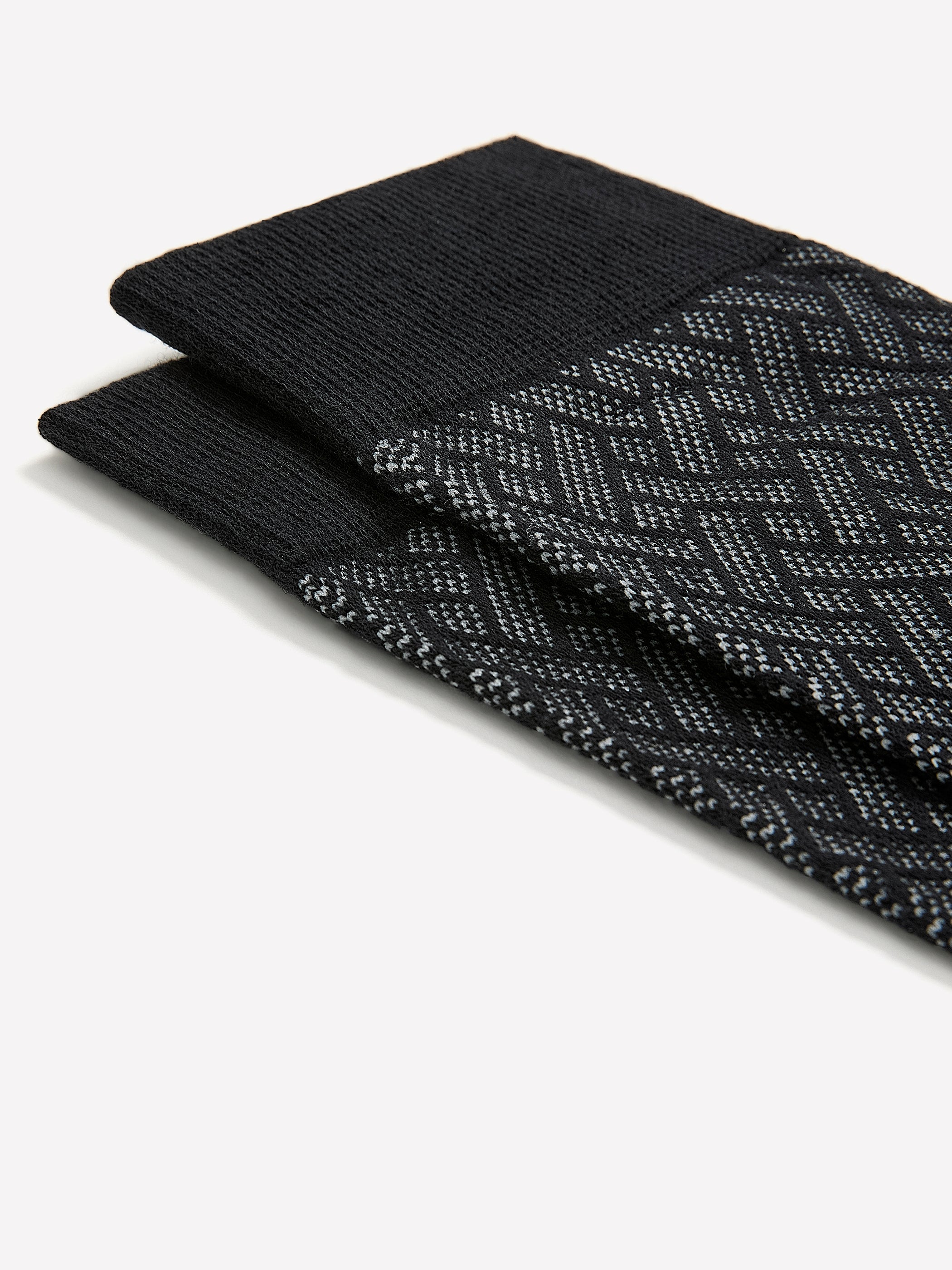 Dress Socks with Geometric Pattern